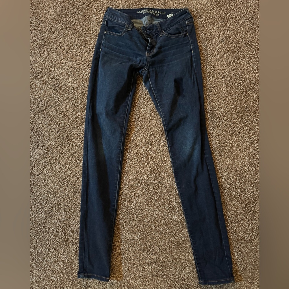 American Eagle Outfitters Dark Blue Skinny Jeans